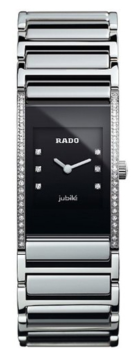 Rado Integral Battery Operated Quartz Black Ladies Watch R20759752 