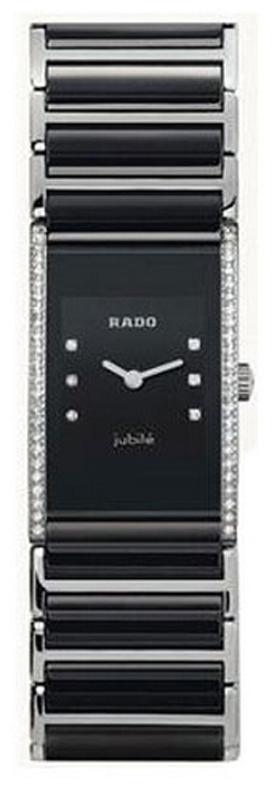 Rado Integral Battery Operated Quartz Black Ladies Watch R20759759 