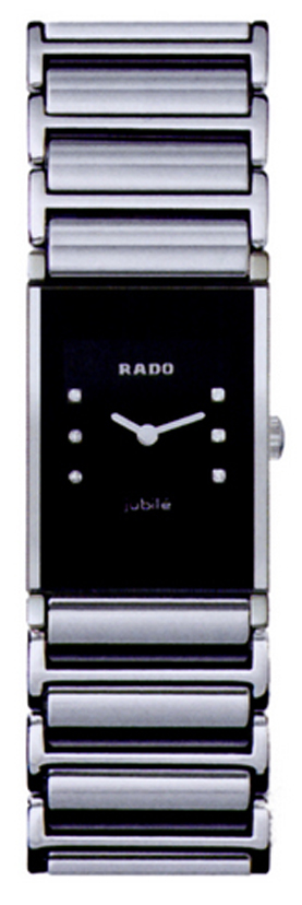Rado Integral Battery Operated Quartz Black Ladies Watch R20786759 