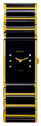 Rado Integral Battery Operated Quartz Black Ladies Watch R20789752 