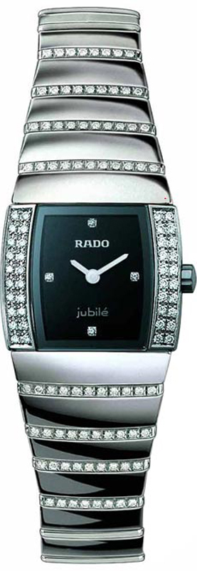 Rado Sintra Jubile Battery Operated Quartz Black Ladies Watch R13578719 