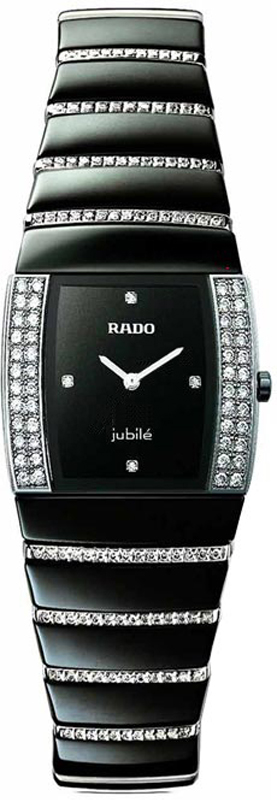 Rado Sintra Jubile Battery Operated Quartz Black Ladies Watch R13618719 