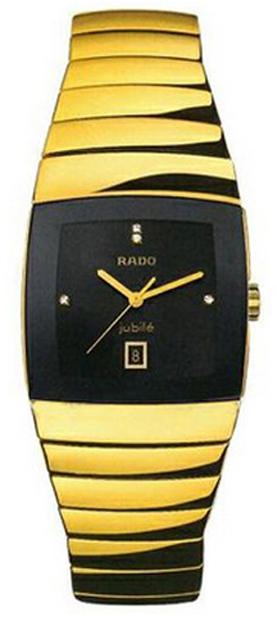 Rado Sintra Jubile Battery Operated Quartz Black Mens Watch R13841712 