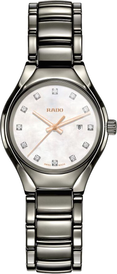 Rado True Battery Operated Quartz Pearl White Ladies Watch R27060902 