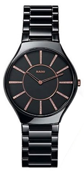 Rado True Battery Operated Quartz Black Ladies Watch R27742702 