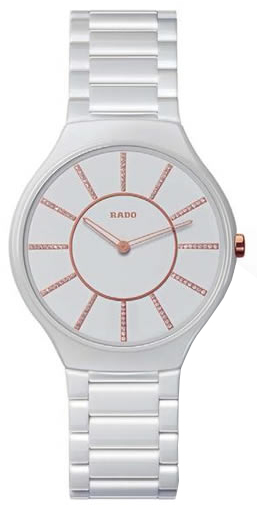 Rado True Battery Operated Quartz White Ladies Watch R27958702 