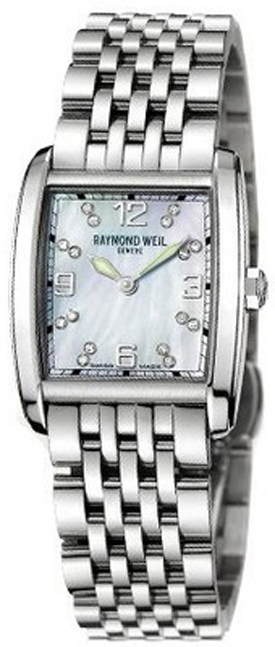 Raymond Weil Don Giovanni Battery Operated Quartz Pearl White Ladies Watch 5976-ST-05927 