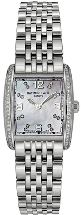 Raymond Weil Don Giovanni Battery Operated Quartz Pearl White Ladies Watch 5976-STS-05927 