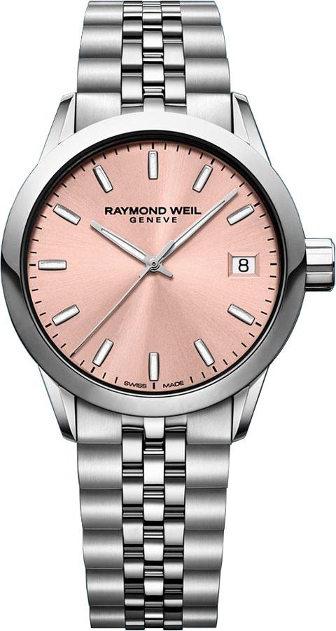 Raymond Weil Freelancer Battery Operated Quartz Pink Ladies Watch 5634-ST-80021 