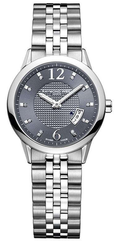 Raymond Weil Freelancer Battery Operated Quartz Grey Ladies Watch 5670-ST-05645 