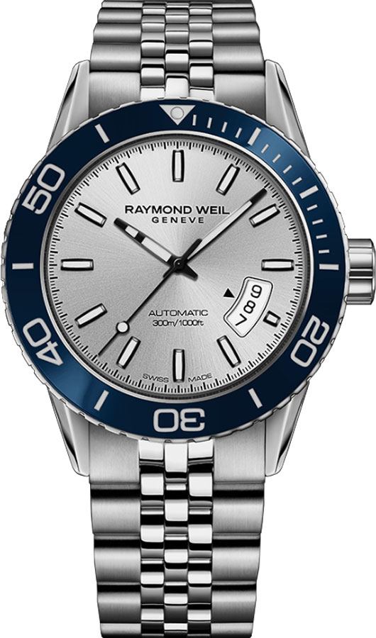 Raymond Weil Freelancer Self winding Automatic Silver Mens Watch 2760-ST4-65001 