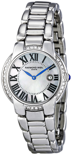 Raymond Weil Jasmine Battery Operated Quartz White Ladies Watch 5229-STS-00970 