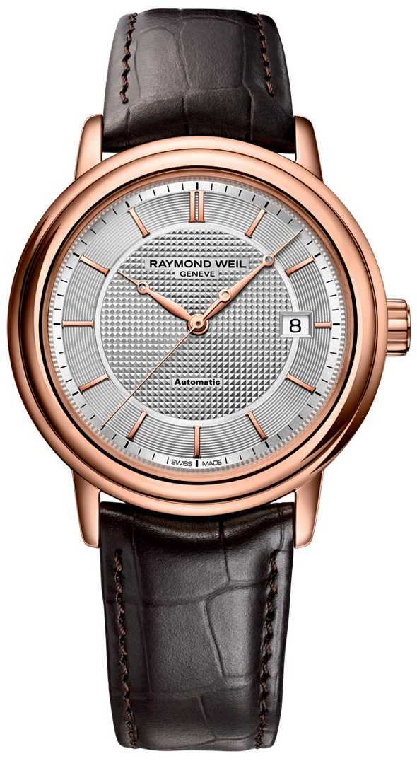 Raymond Weil Maestro Self winding Automatic Silver Mens Watch 2837-PC5-65001 