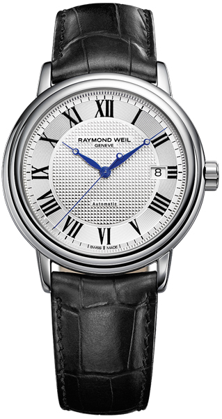 Raymond Weil Maestro Self winding Automatic Silver Mens Watch 2837-STC-00659 