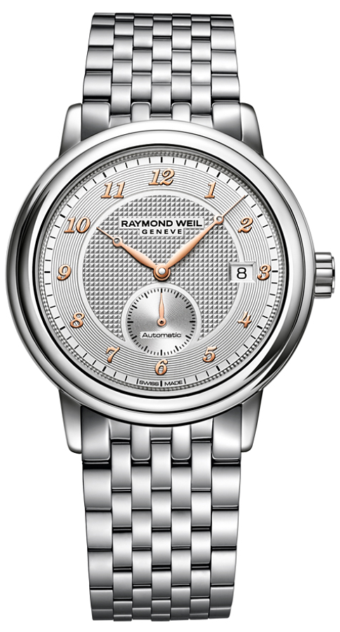Raymond Weil Maestro Self winding Automatic Silver Mens Watch 2838-S5-05658 