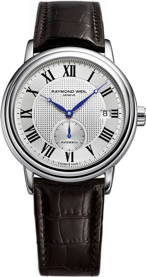 Raymond Weil Maestro Self winding Automatic Silver Mens Watch 2838-STC-00659 