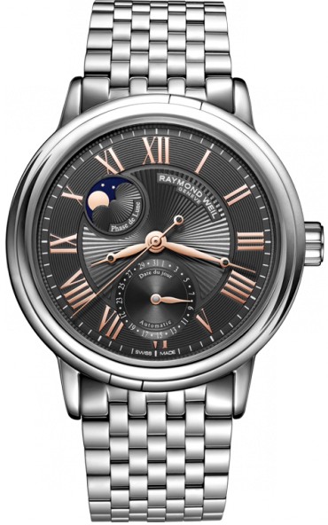 Raymond Weil Maestro Self winding Automatic Grey Mens Watch 2839-ST5-00609 