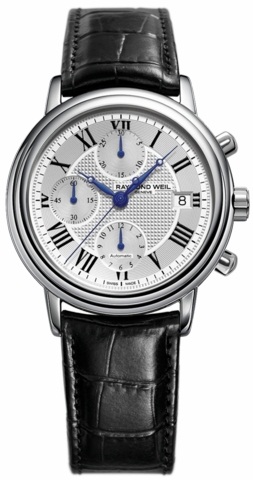 Raymond Weil Maestro Self winding Automatic Silver Mens Watch 7737-STC-00659 
