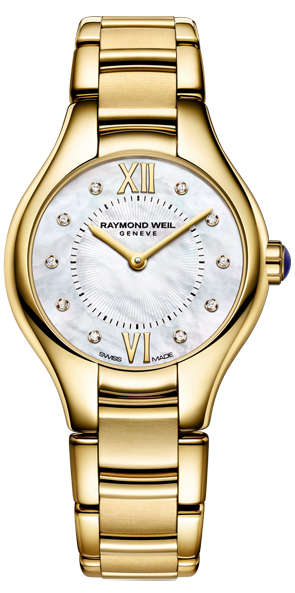 Raymond Weil Noemia Battery Operated Quartz Pearl White Ladies Watch 5124-P-00985 