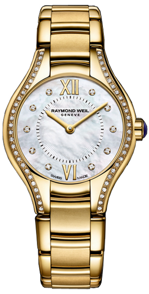 Raymond Weil Noemia Battery Operated Quartz Pearl White Ladies Watch 5124-PS-00985 