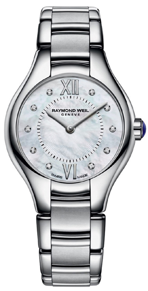 Raymond Weil Noemia Battery Operated Quartz White Ladies Watch 5124-ST-00985 