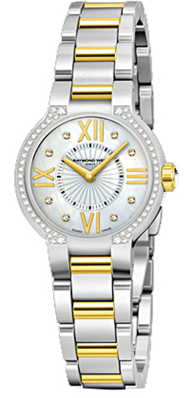 Raymond Weil Noemia Battery Operated Quartz Pearl White Ladies Watch 5927-SPS-00995 
