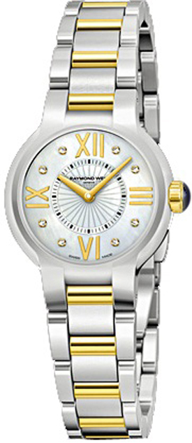 Raymond Weil Noemia Battery Operated Quartz Pearl White Ladies Watch 5927-STP-00995 