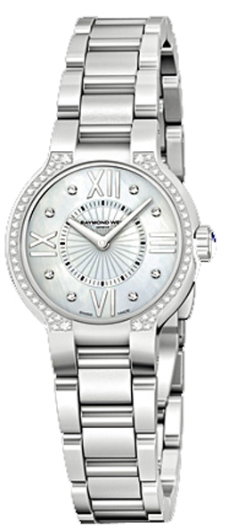 Raymond Weil Noemia Battery Operated Quartz Pearl White Ladies Watch 5927-STS-00995 