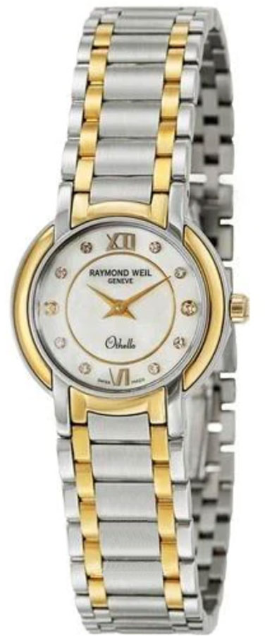 Raymond Weil Othello Battery Operated Quartz White Ladies Watch 2320-STG-00985 