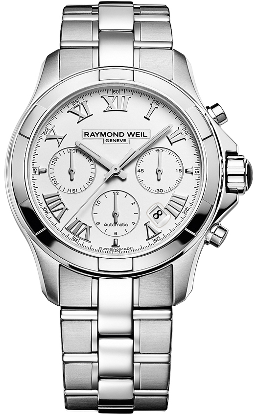 Raymond Weil Parsifal Self winding Automatic White Mens Watch 7260-ST-00308 