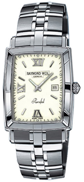 Raymond Weil Parsifal Battery Operated Quartz White Mens Watch 9341-ST-00307 