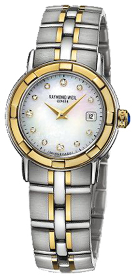 Raymond Weil Parsifal Battery Operated Quartz Pearl White Ladies Watch 9440-STG-97081 