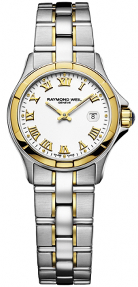 Raymond Weil Parsifal Battery Operated Quartz White Ladies Watch 9460-SG-00308 