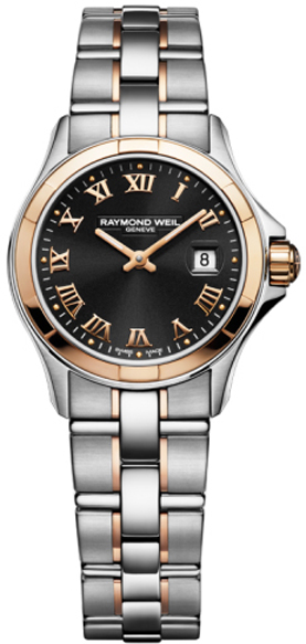 Raymond Weil Parsifal Battery Operated Quartz Black Ladies Watch 9460-SG5-00208 