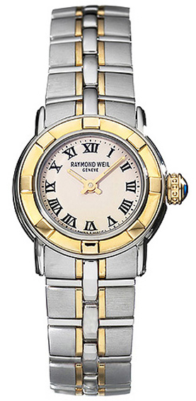 Raymond Weil Parsifal Battery Operated Quartz Ivory Ladies Watch 9640-STG-00800 