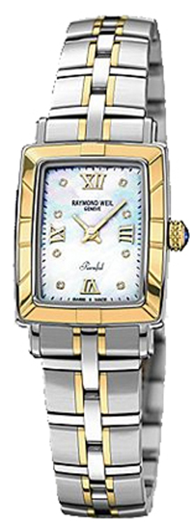 Raymond Weil Parsifal Battery Operated Quartz Pearl White Ladies Watch 9740-STG-00995 
