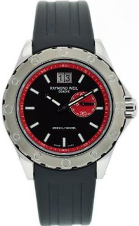 Raymond Weil RW Sport Battery Operated Quartz Black Mens Watch 8300-SR1-20041 