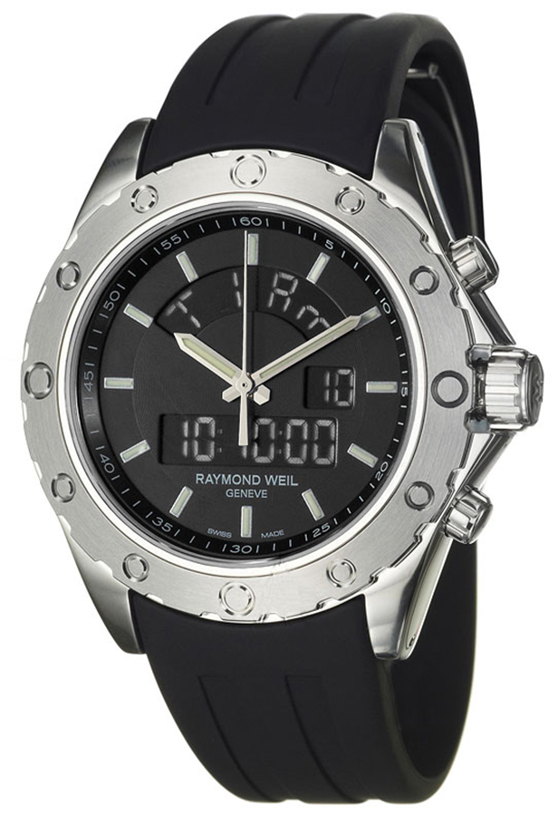 Raymond Weil RW Sport Battery Operated Quartz Black Mens Watch 8400-SR1-20001 