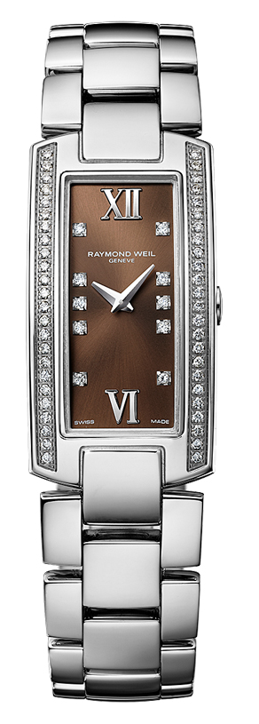 Raymond Weil Shine Battery Operated Quartz Brown Ladies Watch 1500-ST1-00775 