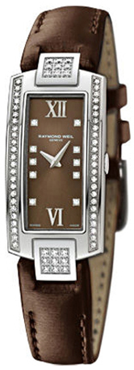Raymond Weil Shine Battery Operated Quartz Brown Ladies Watch 1500-ST2-00775 