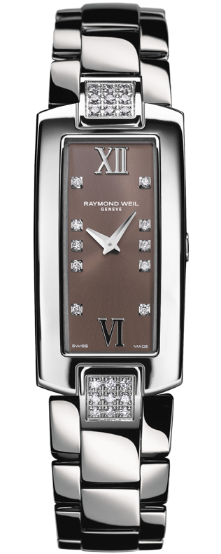 Raymond Weil Shine Battery Operated Quartz Brown Ladies Watch 1500-ST3-00775 