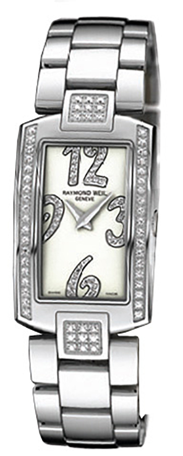 Raymond Weil Shine Battery Operated Quartz White Ladies Watch 1800-ST2-05383 