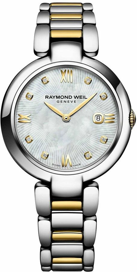 Raymond Weil Shine Battery Operated Quartz White Ladies Watch 1600-STP-00995 