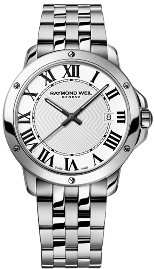 Raymond Weil Tango Battery Operated Quartz White Mens Watch 5591-ST-00300 