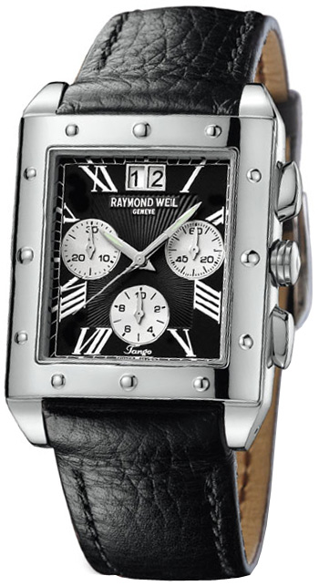 Raymond Weil Tango Battery Operated Quartz Black Mens Watch 4881-STC-00209 