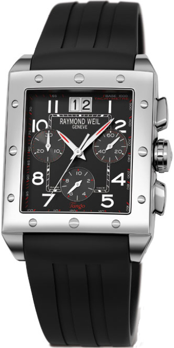 Raymond Weil Tango Battery Operated Quartz Black Mens Watch 48811-SR-05200 