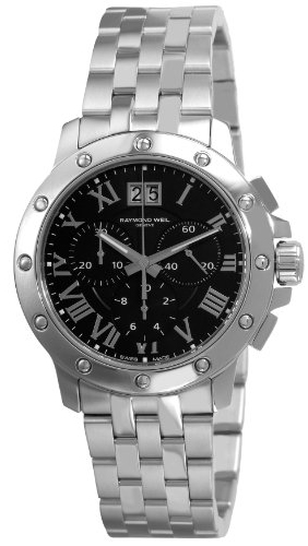 Raymond Weil Tango Battery Operated Quartz Black Mens Watch 4899-ST-00208 