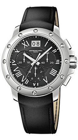 Raymond Weil Tango Battery Operated Quartz Black Mens Watch 4899-STC-00208 