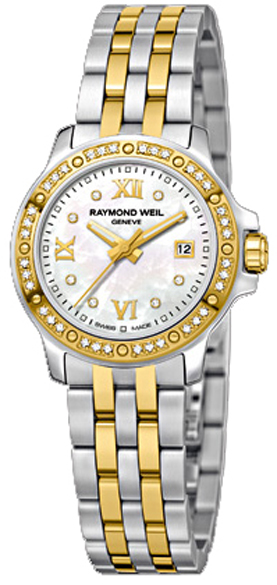 Raymond Weil Tango Battery Operated Quartz Pearl White Ladies Watch 5399-SPS-00995 
