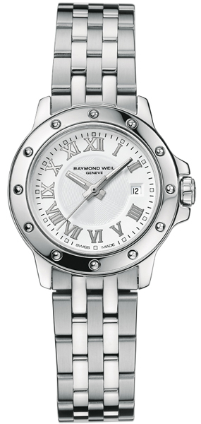 Raymond Weil Tango Battery Operated Quartz White Ladies Watch 5399-ST-00308 